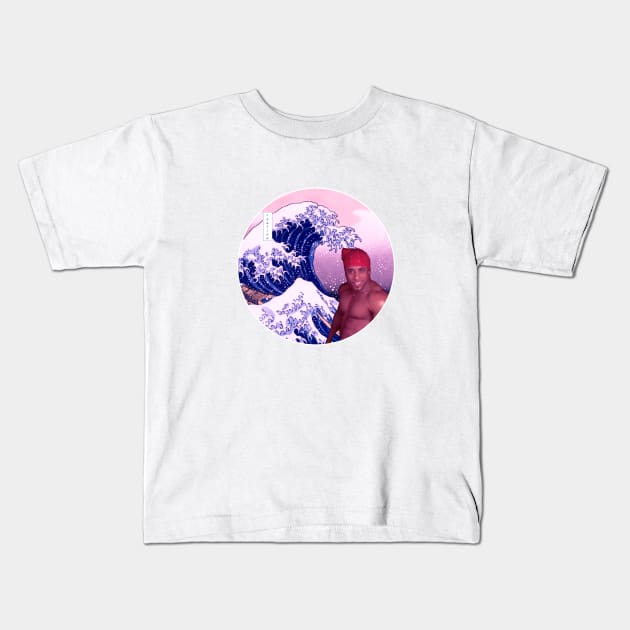 Great Wave Off Ricardo Kids T-Shirt by giovanniiiii